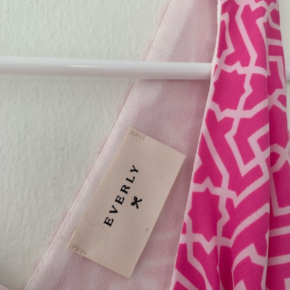 EVERLY Fit & Flare Sleeveless Mini Dress Pink Medium - Picture 5 of 10